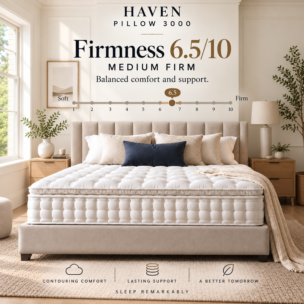 3000 Pocket Spring Pillowtop Mattress - Medium Firm